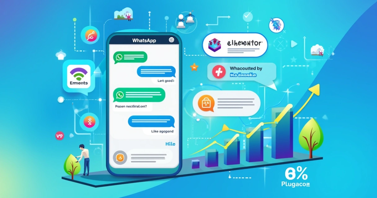 Interface de atendimento via WhatsApp com integração de CRM e mensagens automáticas